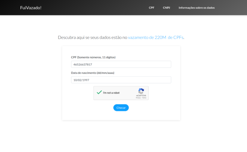 Descubra se seus dados estão no grande vazamento do Brasil