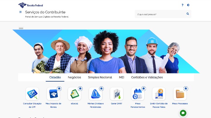 Receita Federal lança nova página na internet e vai substituir e-CAC