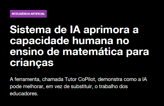 Sistema de IA aprimora a capacidade humana no ensino de matemática para crianças