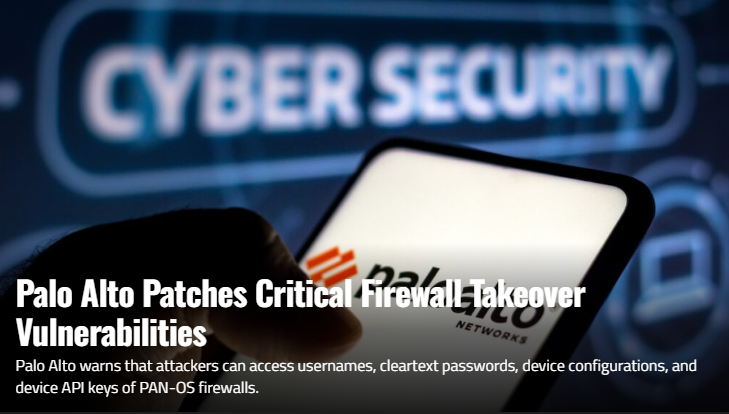 Palo Alto Patches Critical Firewall Takeover Vulnerabilities