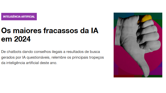 Os maiores fracassos da IA em 2024