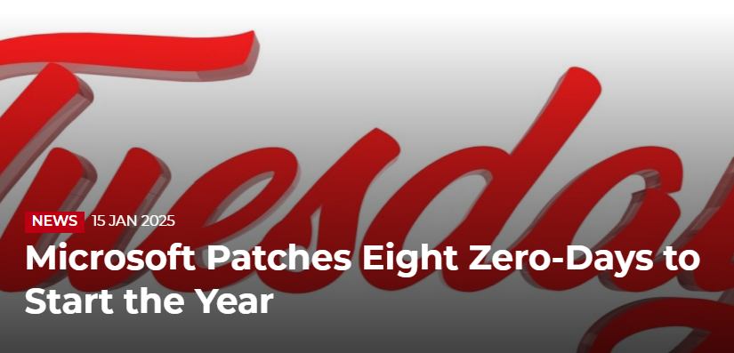 Microsoft Patches Eight Zero-Days to Start the Year